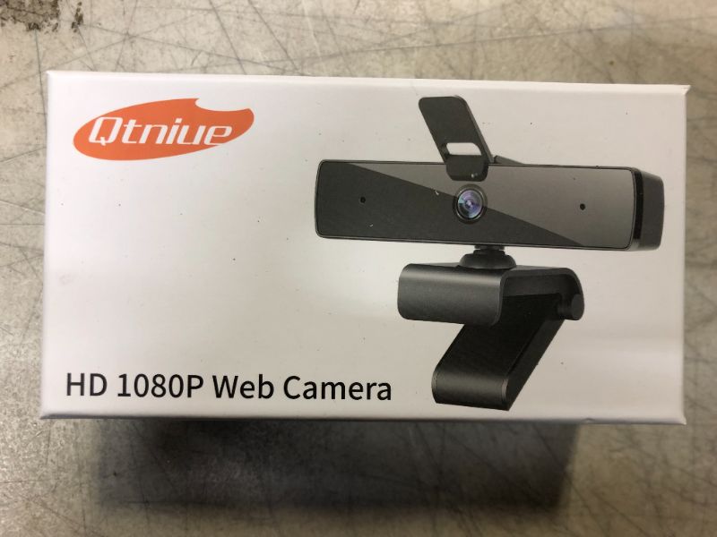 Photo 2 of Qtniue Webcam with Microphone and Privacy Cover, FHD Webcam 1080p, Desktop or Laptop and Smart TV USB Camera for Video Calling, Stereo Streaming and Online Classes 30FPS (Brand new factory sealed)