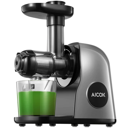 Photo 1 of AICOK Slow Masticating juicer Extractor, Cold Press Juicer Machine, Quiet Motor, Reverse Function, High Juice Yield, BAP Free, Galaxy Grey

