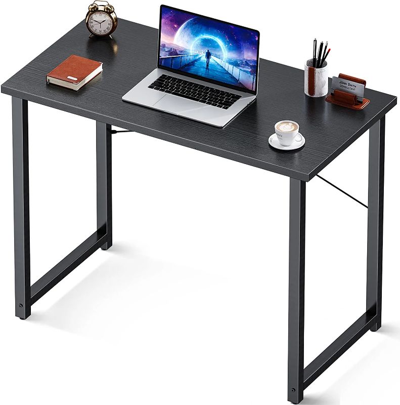 Photo 1 of Coleshome Computer Small Student School Writing Desk 31 inch,Work Home Office Desk for Small Space, Study Kids Black Desk
