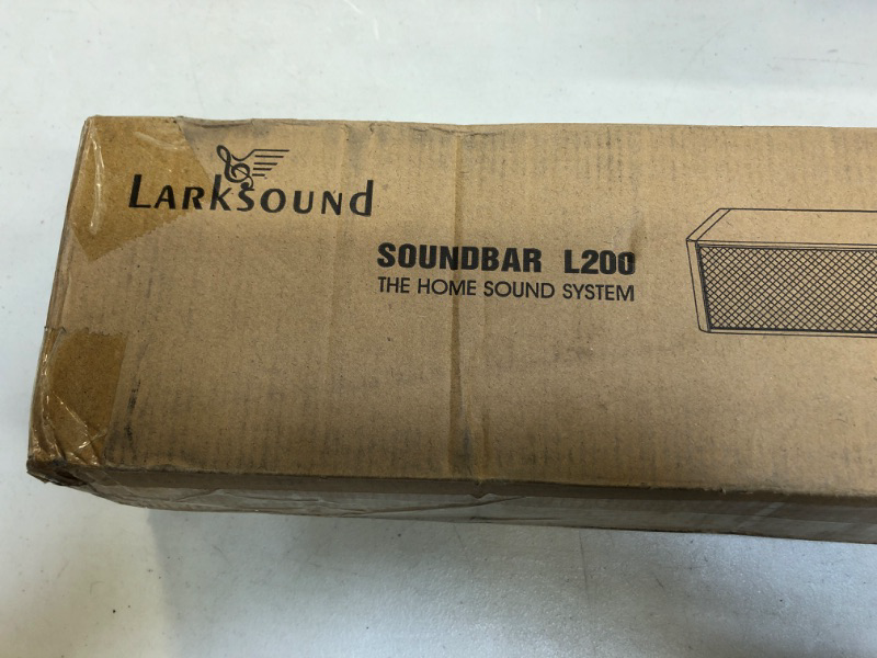 Photo 2 of LARKSOUND SOUNDBAR L200 THE HOME SOUND SYSTEM
HDMI 3D SOUND
FACTORY PACKAGED