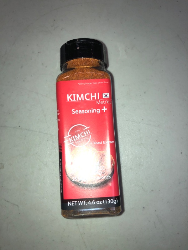 Photo 2 of Korean Kimchi Powder Seasoning 4.6 oz (130g) – Kimchi Flavor Chili Powder, Umami Seasoning, NO-MSG, Gluten Free, Non-GMO, Rich in Probiotics, Delicious Chicken, Barbecue, Pork, Vegetables (Umami), EXP 04/07/2024