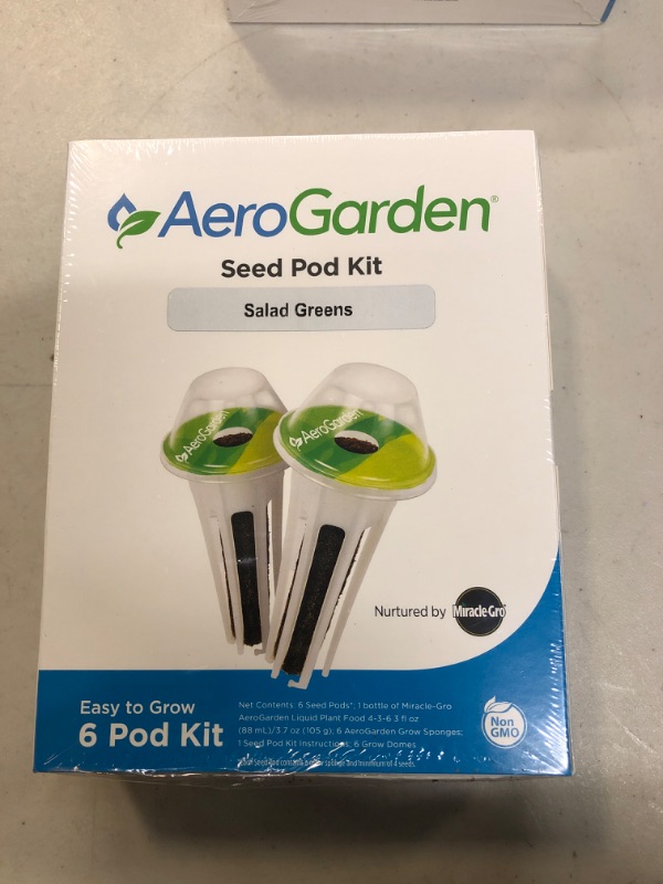 Photo 2 of AeroGarden Salad Greens Seed Pod Kit
FACTORY SEALED