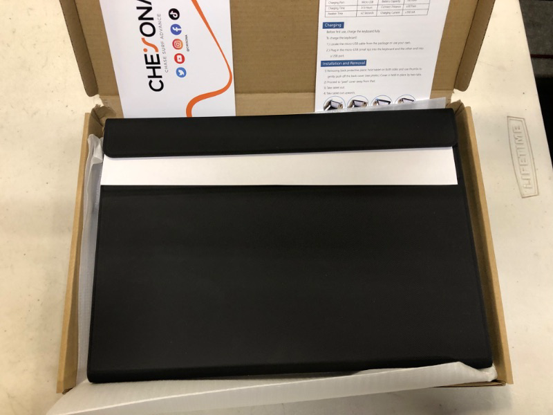 Photo 2 of CHESONA Microsoft Surface Pro 7 Case with Keyboard for Microsoft Surface Pro 6 / Surface Pro 5 2017/ Surface Pro 4 12.3 inch Tablet - Folio Stand Case - Detachable Wireless Type Cover Keyboard - Black
