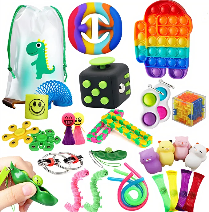 Photo 1 of YAVUZ Fidget Toys 30 Pack, Fidget Toys Set for Adults & Kids, Anti Stress Figets Toys, Sensory Fidget Toys Box for Autistic Children, Figit Toys Packages with Anxiety Stress Relief Figetget Toys Pack
