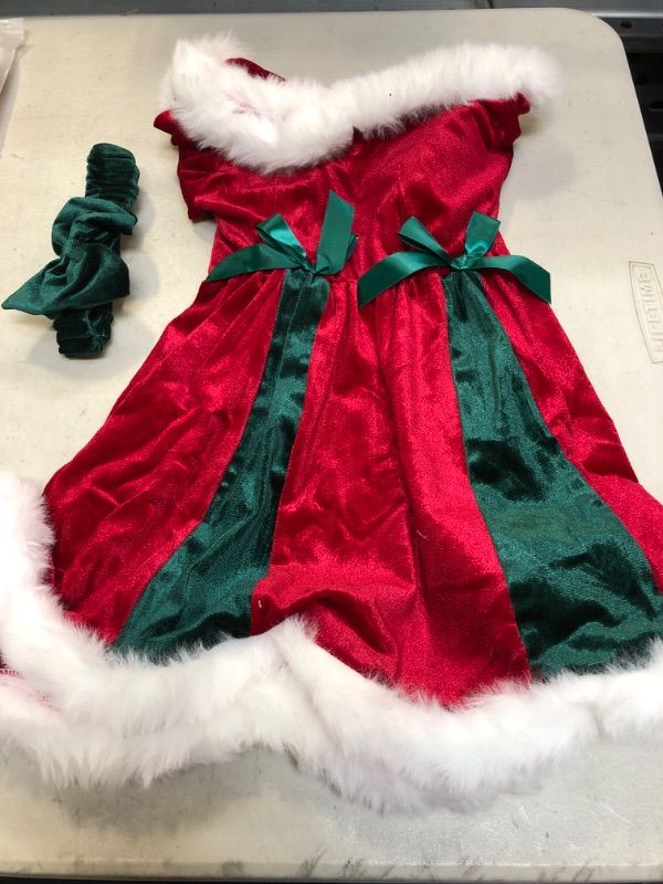 Photo 2 of AIKEIDY Toddler Baby Girl Christmas Dress Long Sleeve Velvet Dress for Holiday Wedding Party
SIZE 12-18