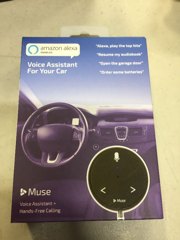 Photo 2 of Muse Auto (2nd Gen): Alexa-Enabled Voice Assistant for Cars with Hands-Free Music, Audiobooks, Navigation and 2-Port USB Car Charger
