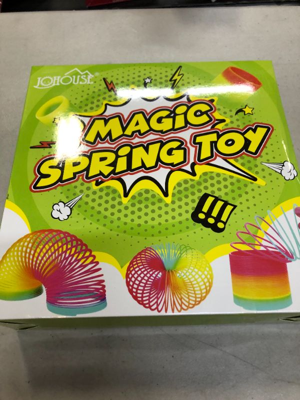 Photo 2 of JOHOUSE Christmas Magic Springs, 16PCS Christmas Magic Spring Toys 2.4Inch Fidget Stress Coil Toys for Kids Adults Christmas Party Favors
