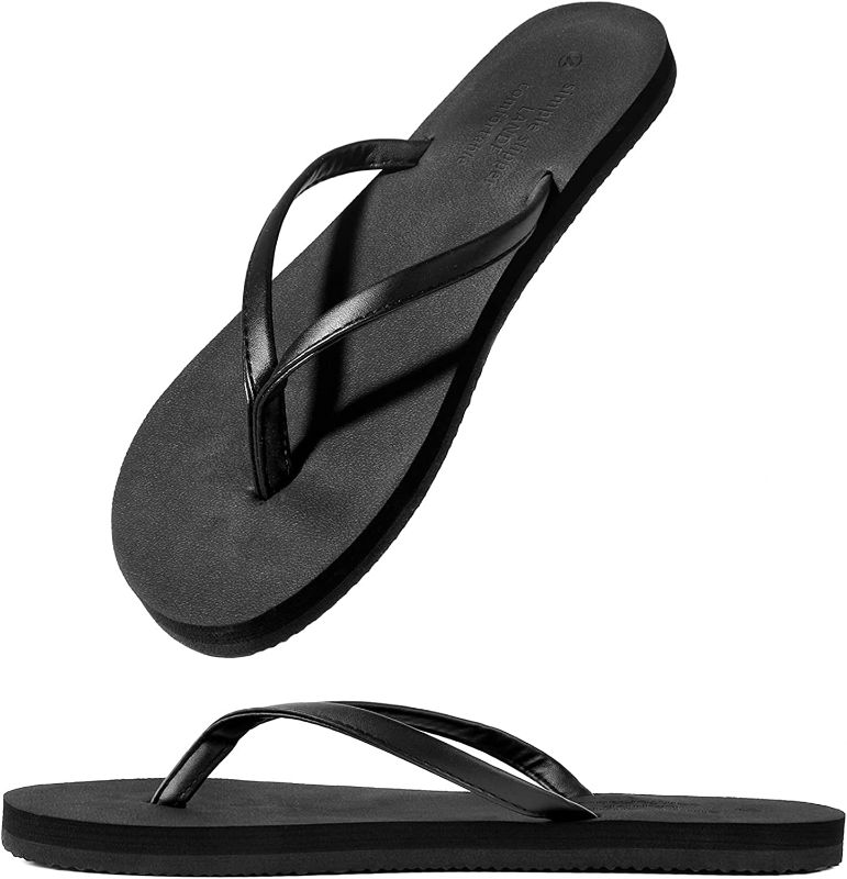 Photo 1 of Flip Flop Women Sandals Beach Summer Casual Comfortable PU Strap- SIZE 8/9
