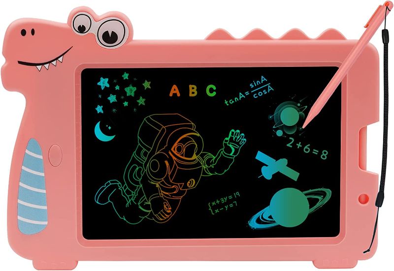 Photo 1 of LCD Writing Tablet for Kids, 10 Inch Colorful Doodle Board Drawing Board, Electronic Drawing Pad for Kids LCD Writing Tablet, Educational and Learning Toys Gifts for 3 4 5 6 7 Years Old Kids?Pink?
