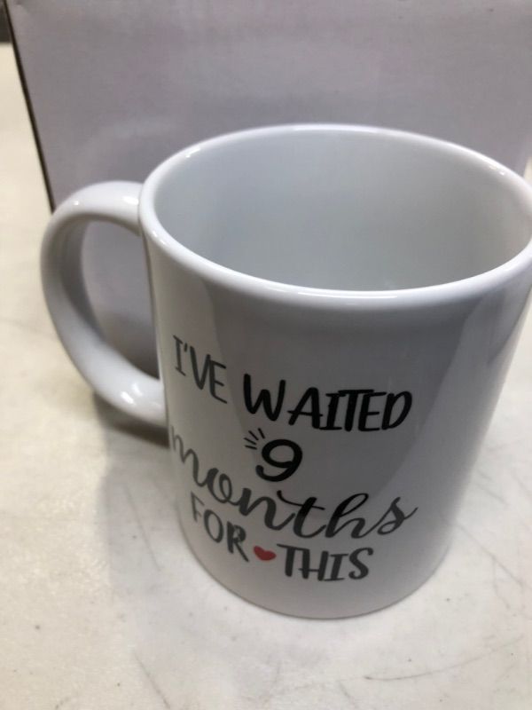 Photo 3 of YHRJWN - New Mom Gifts, I've Waited 9 Months for This Mug, Gifts for Expecting Mom, Expectant Mothers Pregnant Women Gifts on Mother's Day, Birthday, Christmas, After Birth 11Oz White