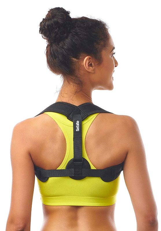 Photo 1 of Selbite Posture Corrector for Women Men - Posture Brace - Adjustable Back Straightener - Discreet Back Brace for Upper Back - Comfortable Posture Trainer for Spinal Alignment (25" - 53"), SIZE L
