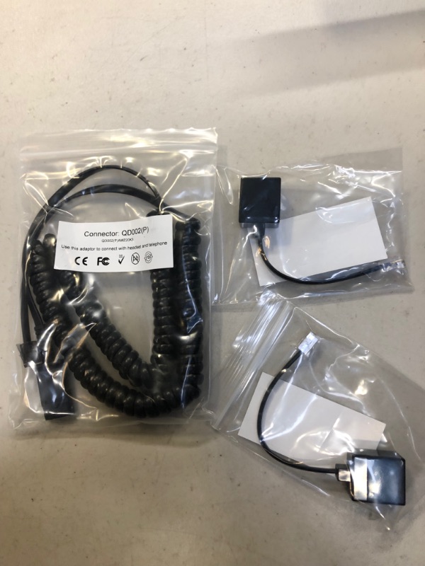 Photo 1 of Phone Headset with Microphone Noise Canceling Corded RJ9 Call Center Telephone Headset Dual Ear Office Landline Headset for Avaya 1408 9508 Polycom VVX410 Aastra 6753i AudioCodes Fanvil