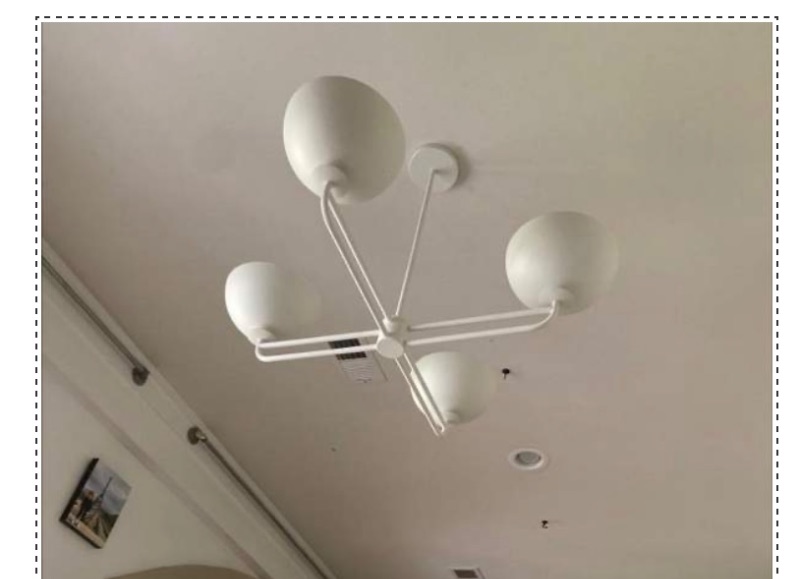 Photo 1 of 665002… studio McGee 4 arm metal dome chandelier 44 x 44 x 41”