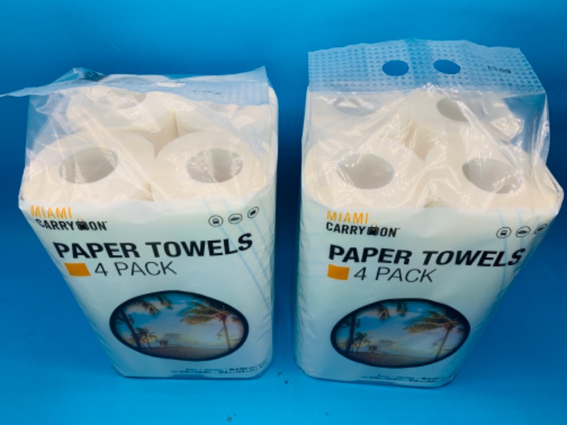 Photo 2 of 655029…8 Miami Carryon paper towel rolls 80 sheets per roll 