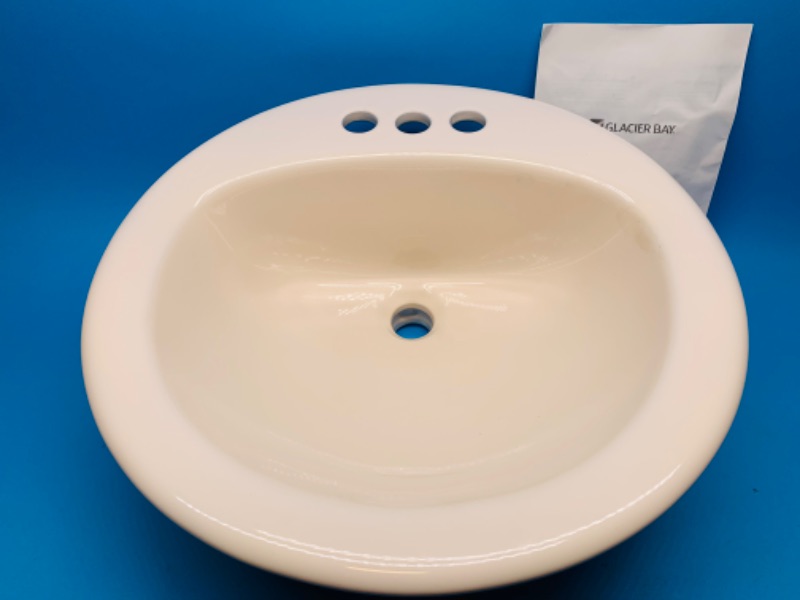 Photo 1 of 665073…returned like new bone drop in bathroom sink 19 x 19 x 7.7” 