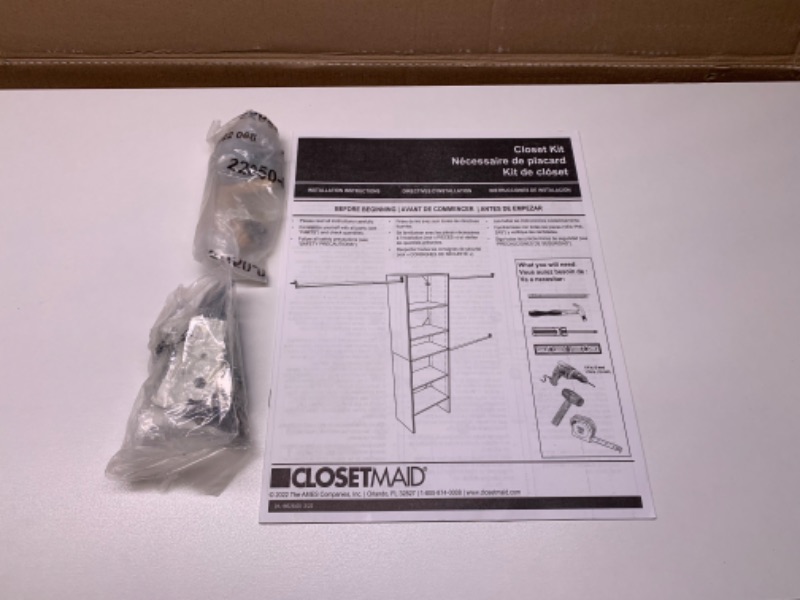 Photo 6 of 665077…returned like new closetmaid kit with 25” wide tower. Fits spaces 5-10 foot wide 