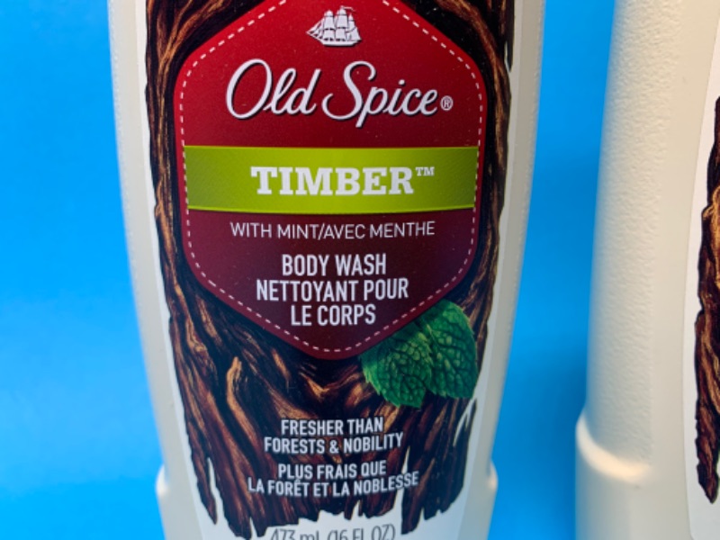 Photo 2 of 665114… 2 bottles of old spice timber body wash 16 oz. Each