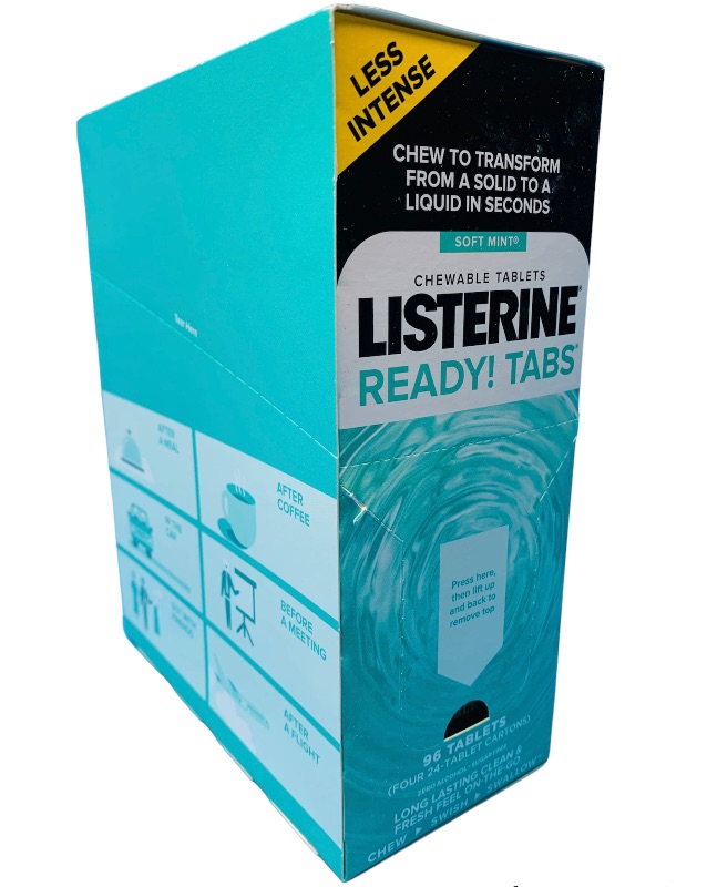 Photo 1 of 665134… 96 listerine ready tabs - chew, swish, swallow 