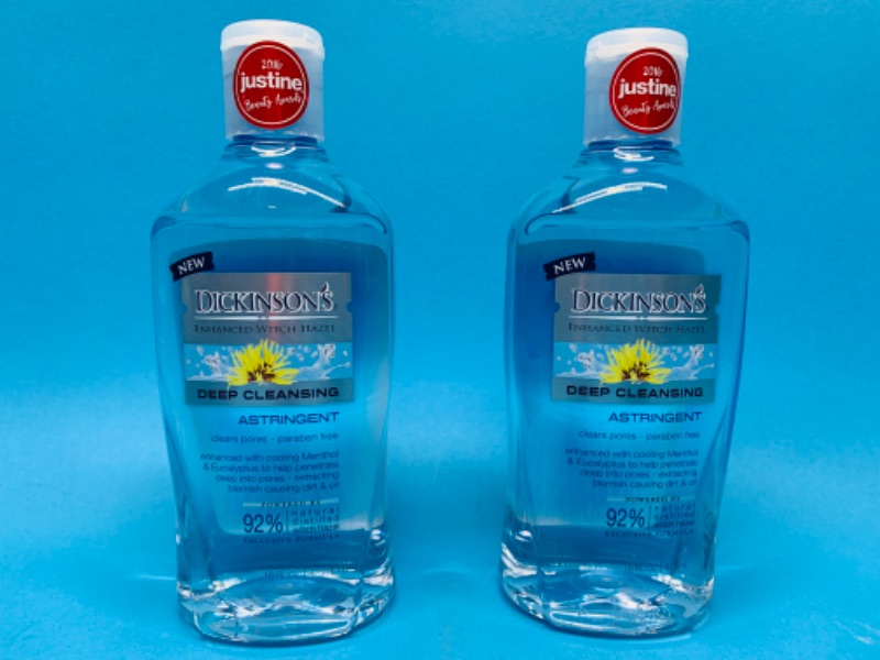 Photo 1 of 665190… 2 Dickinson’s deep cleansing astringent enhanced witch hazel 16 oz. Each