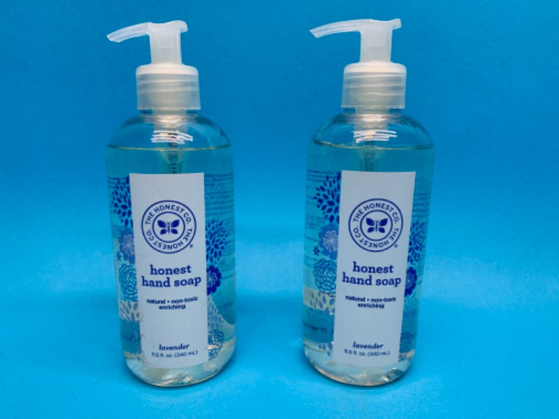Photo 1 of 665195… 2 honest hand soap lavender 11.5 oz. Each 