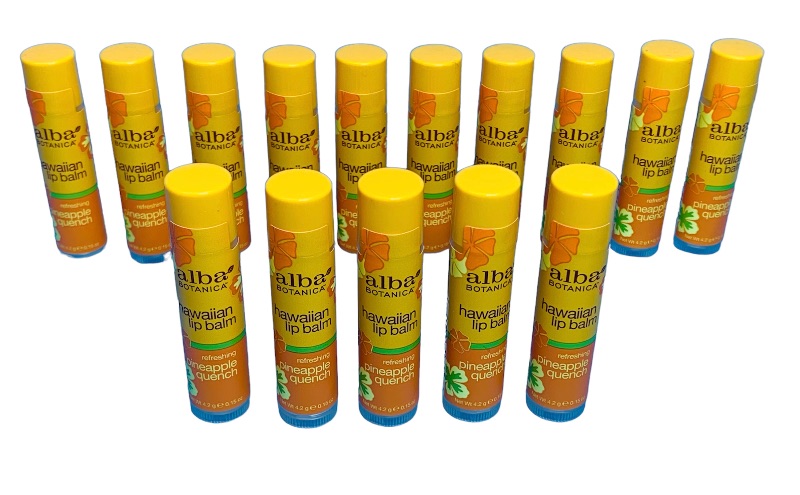 Photo 1 of 665254…15 Alba pineapple lip balm tubes 