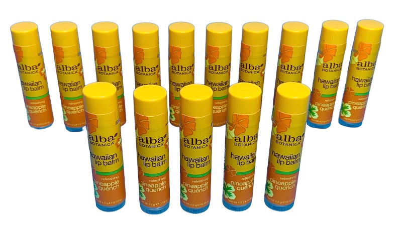 Photo 1 of 665255… 15 Alba pineapple lip balm tubes 