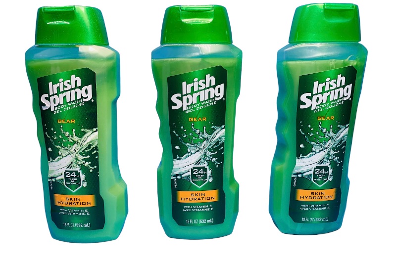Photo 1 of 665266…3 Irish spring body wash bottles 18 oz each 