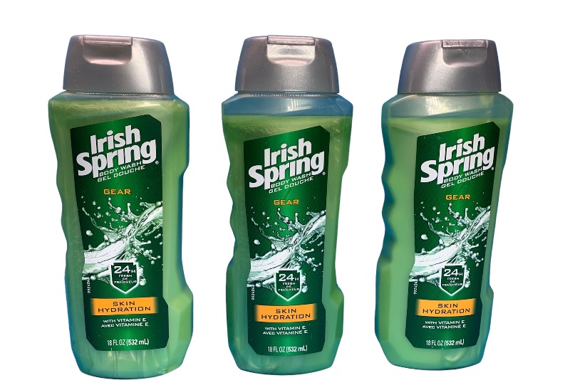 Photo 1 of 665301…3 Irish Spring gear body wash bottles 18 oz each 