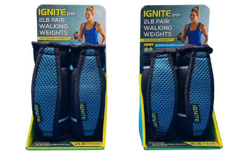 Photo 1 of 665372… 2 pairs of 2 pound walking weights-  8 pounds total with hidden storage pockets 