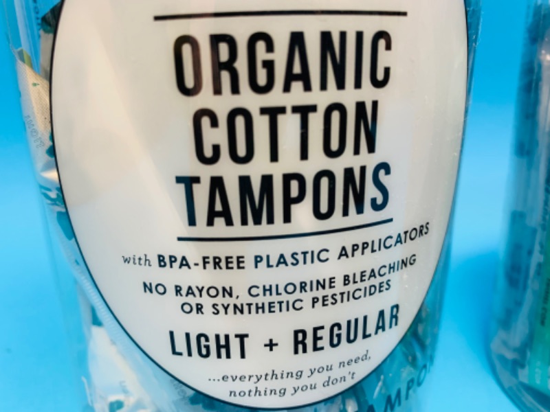 Photo 2 of 665395… 30 L. Organic cotton tampons in canisters 