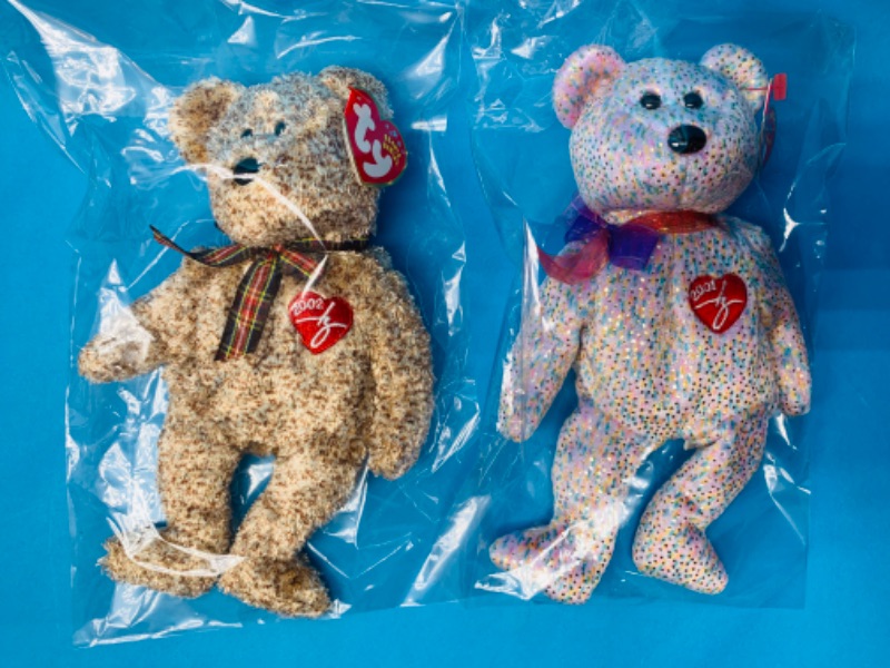 Photo 1 of 665489… 2 TY beanie babies in plastic bags 