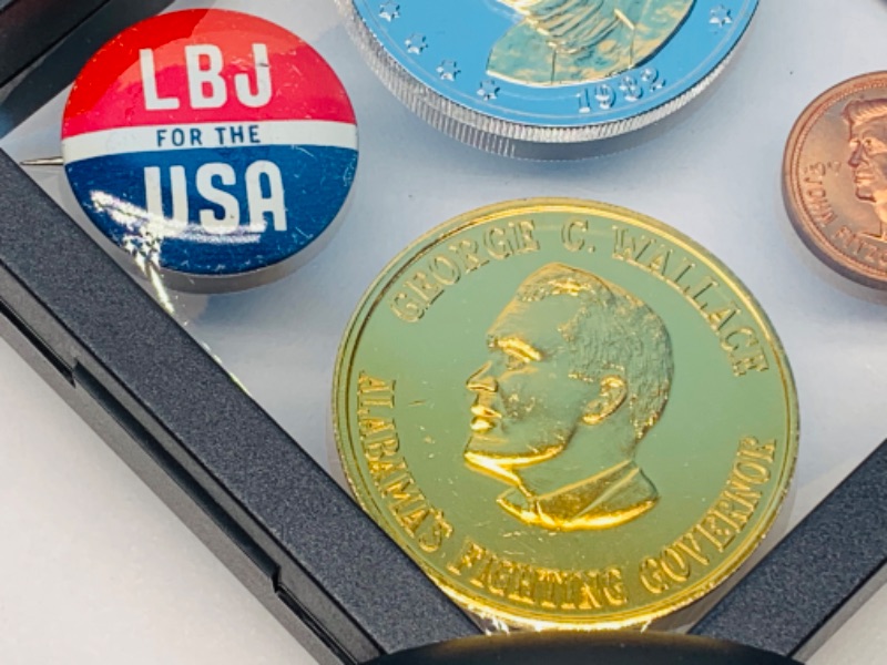 Photo 4 of 665497…political tokens, pin, and medals 