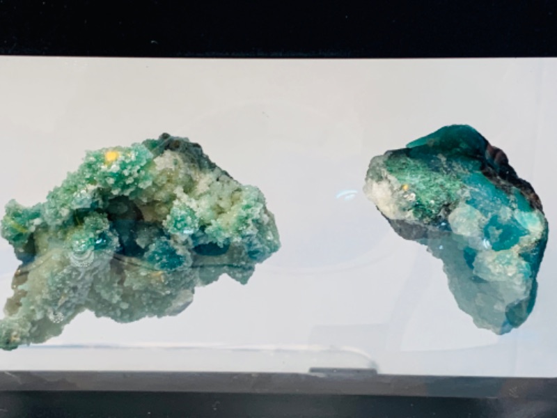 Photo 2 of 665543…4 mineral rock formations in 9 x 4” display 