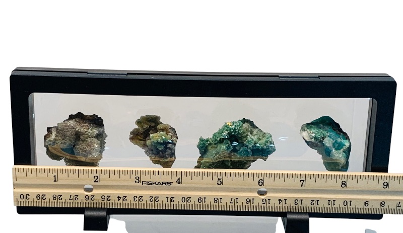 Photo 4 of 665543…4 mineral rock formations in 9 x 4” display 