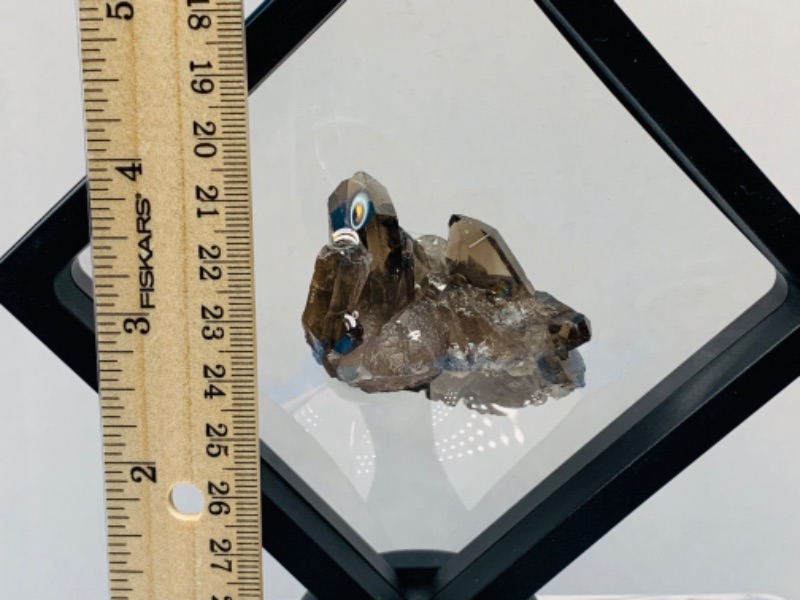 Photo 1 of 665556…Smokey quartz rock formation in 4x4” display 
