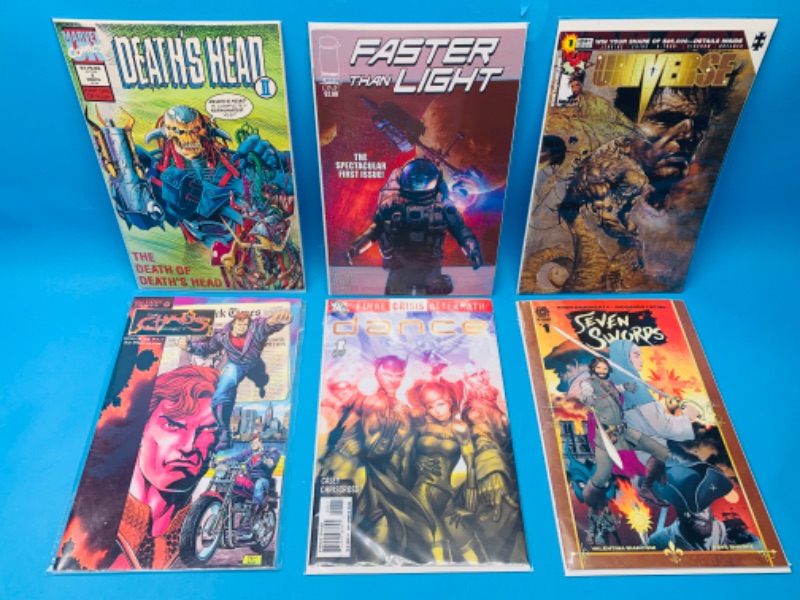 Photo 1 of 665559… 6 comics all #1’s in plastic sleeves 
