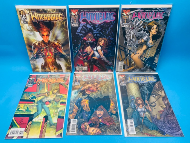 Photo 1 of 665566…6 witchblade comics in plastic sleeves