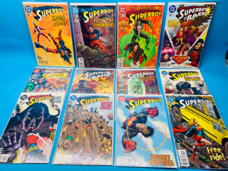 Photo 1 of 665568…12 Superboy comics in plastic sleeves 