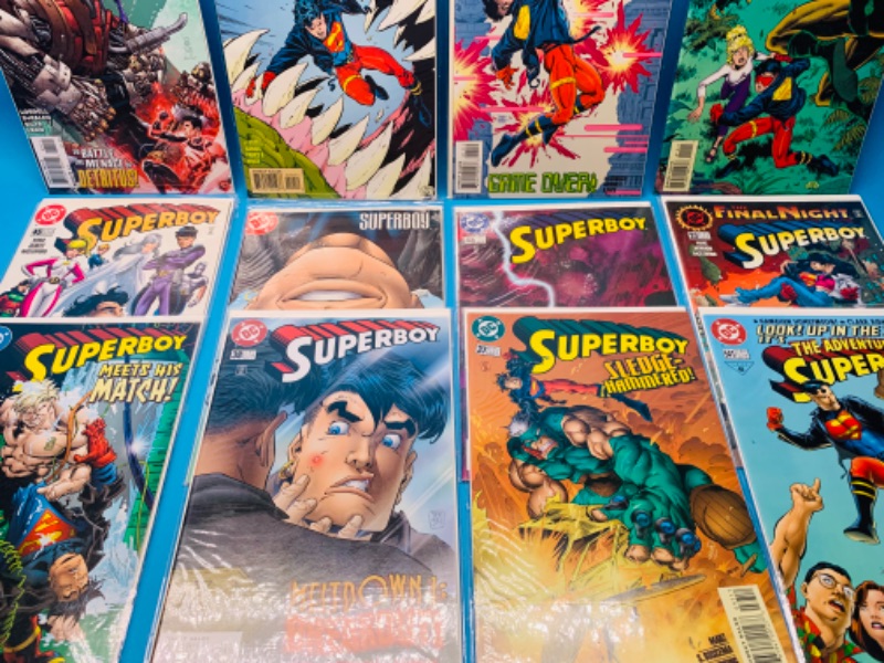 Photo 2 of 665569… 12 Superboy comics in plastic sleeves 