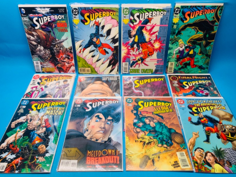 Photo 1 of 665569… 12 Superboy comics in plastic sleeves 