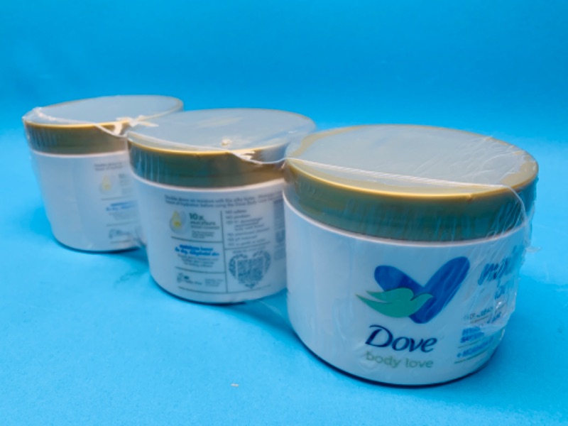 Photo 1 of 665680…3 tubs of dove body love moisture boost shower butter 