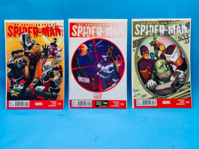 Photo 1 of 665744… 3 superior foes of Spider-Man comics in plastic sleeves 