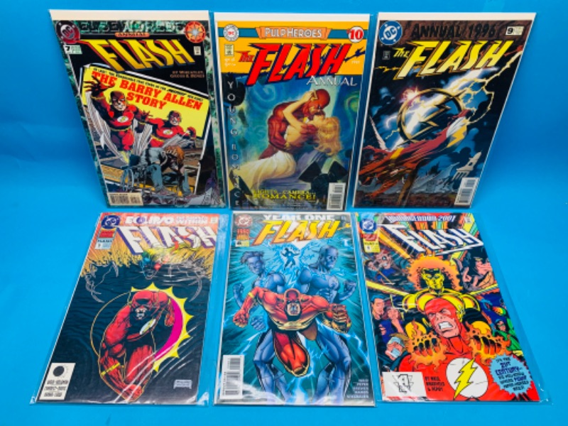 Photo 1 of 665758…6 the flash comics in plastic sleeves 