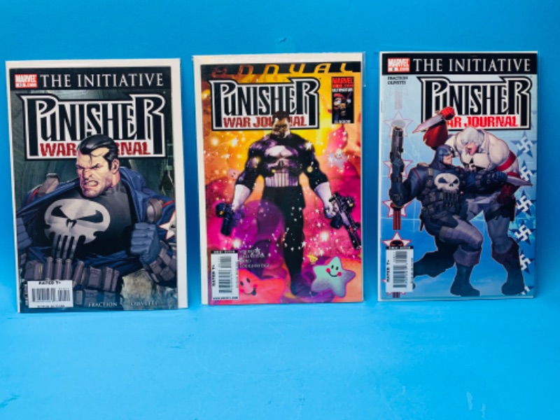 Photo 1 of 665766…3 punisher war journal comics in plastic sleeves 