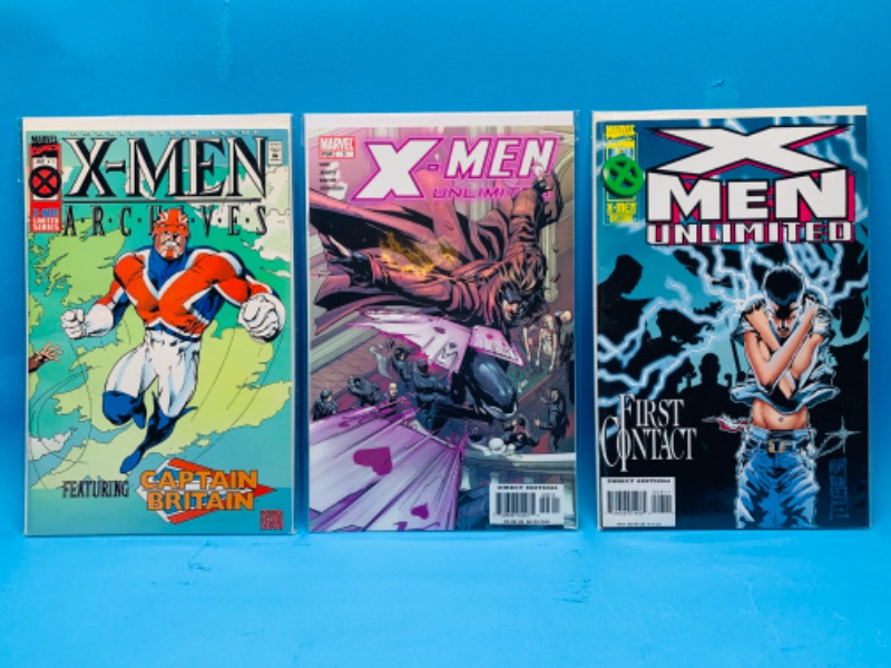 Photo 1 of 665776…3 X-men comics in plastic sleeves 
