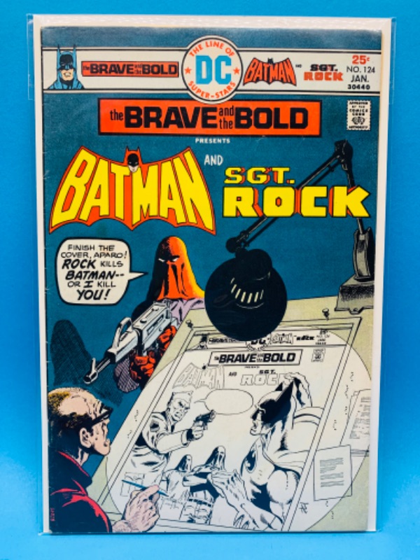 Photo 1 of 665817… vintage $.25 Batman and Sgt.rock comic may show wear from age in plastic sleeve