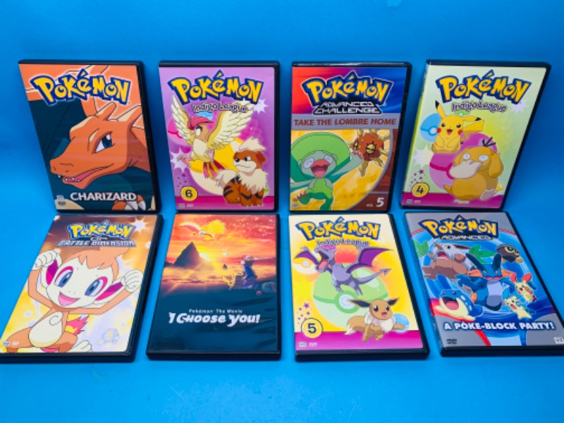 Photo 1 of 665822… 8 Pokémon DVD’s in cases