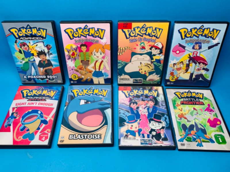 Photo 1 of 665823… 8 Pokémon DVD’s in cases