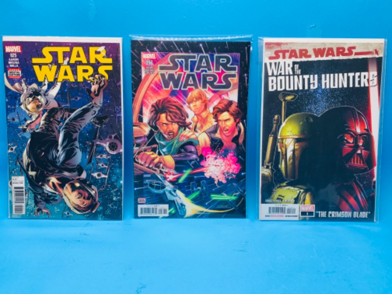 Photo 1 of 665854…3 Star Wars comics in plastic sleeves