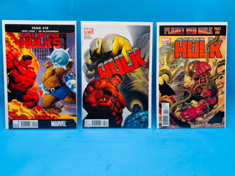 Photo 1 of 665964…3 hulk comics in plastic sleeves 